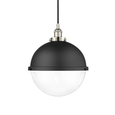 A large image of the Innovations Lighting 616-1PH-17-13 Hampden Pendant Polished Nickel / Clear