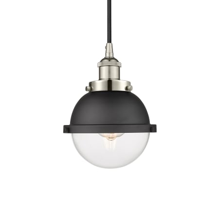 A large image of the Innovations Lighting 616-1PH-10-7 Hampden Pendant Polished Nickel / Clear