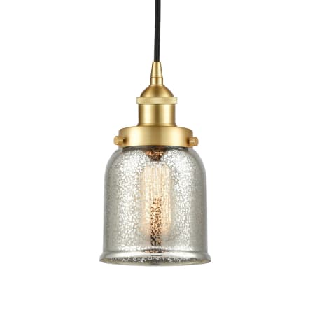 A large image of the Innovations Lighting 616-1PH-10-5 Bell Pendant Satin Gold / Silver Plated Mercury