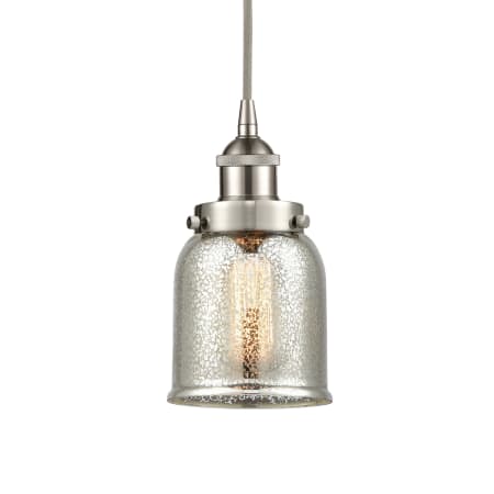 A large image of the Innovations Lighting 616-1PH-10-5 Bell Pendant Brushed Satin Nickel / Silver Plated Mercury