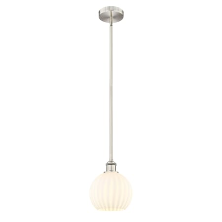 A large image of the Innovations Lighting 616-1S 10 8 White Venetian Pendant Alternate Image