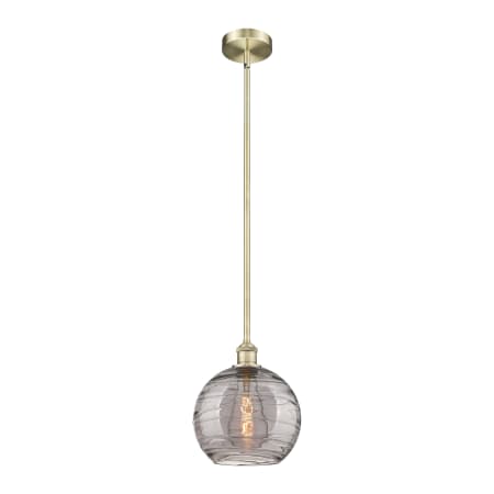 A large image of the Innovations Lighting 616-1S 11 10 Athens Deco Swirl Pendant Alternate Image