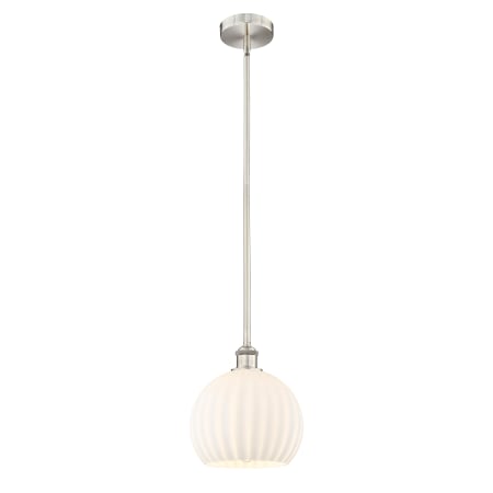 A large image of the Innovations Lighting 616-1S 11 10 White Venetian Pendant Alternate Image