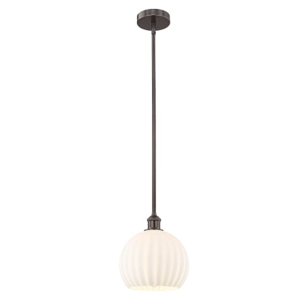 A large image of the Innovations Lighting 616-1S 11 10 White Venetian Pendant Alternate Image