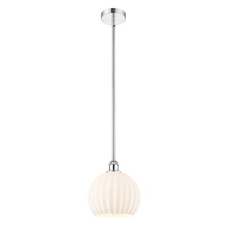 A large image of the Innovations Lighting 616-1S 11 10 White Venetian Pendant Alternate Image