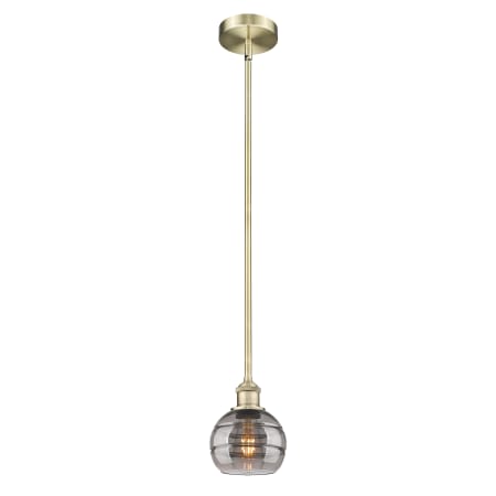 A large image of the Innovations Lighting 616-1S 7 6 Rochester Pendant Alternate Image