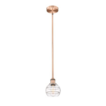 A large image of the Innovations Lighting 616-1S 7 6 Rochester Pendant Alternate Image