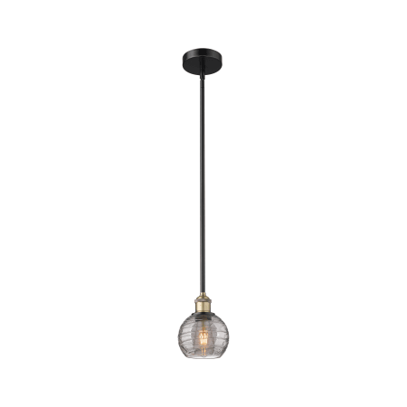 A large image of the Innovations Lighting 616-1S 8 6 Athens Deco Swirl Pendant Alternate Image