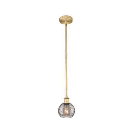 A large image of the Innovations Lighting 616-1S 8 6 Athens Deco Swirl Pendant Alternate Image