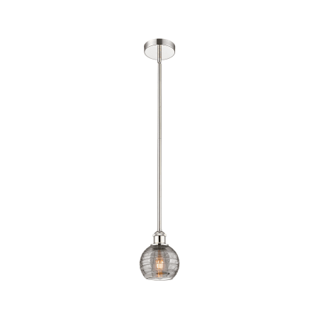 A large image of the Innovations Lighting 616-1S 8 6 Athens Deco Swirl Pendant Alternate Image