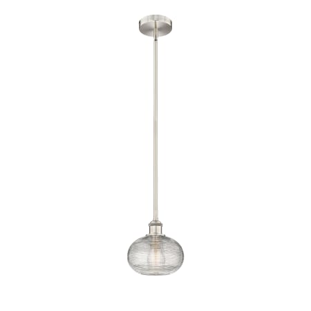 A large image of the Innovations Lighting 616-1S 8 8 Ithaca Pendant Alternate Image