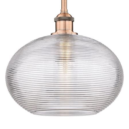 A large image of the Innovations Lighting 616-1S 10 12 Ithaca Pendant Antique Copper