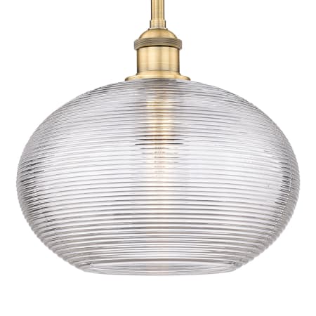 A large image of the Innovations Lighting 616-1S 10 12 Ithaca Pendant Brushed Brass