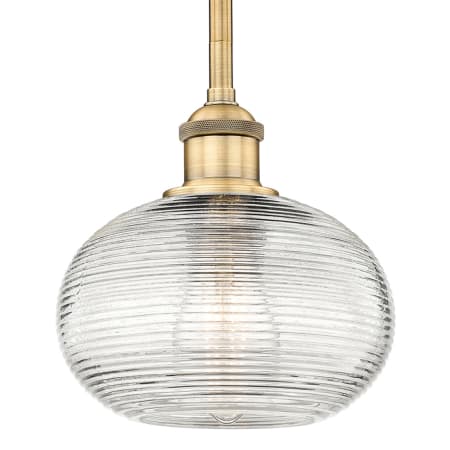 A large image of the Innovations Lighting 616-1S 8 8 Ithaca Pendant Brushed Brass