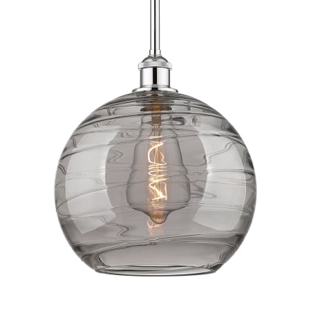 A large image of the Innovations Lighting 616-1S 13 12 Athens Deco Swirl Pendant Polished Chrome