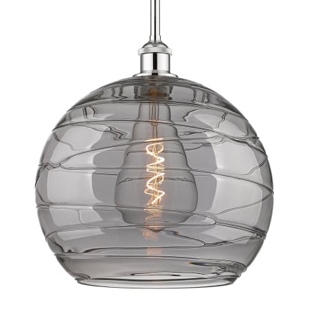 A large image of the Innovations Lighting 616-1S 15 14 Athens Deco Swirl Pendant Polished Chrome