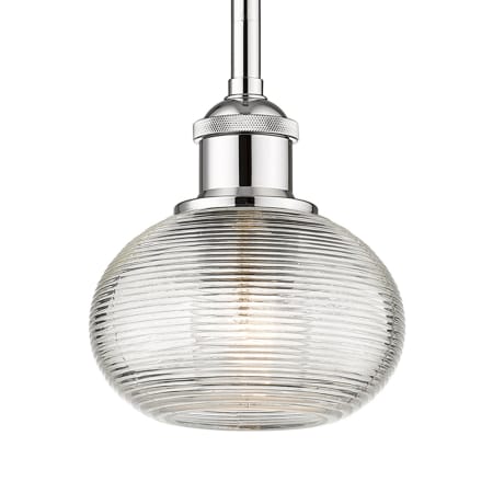 A large image of the Innovations Lighting 616-1S 7 6 Ithaca Pendant Polished Chrome