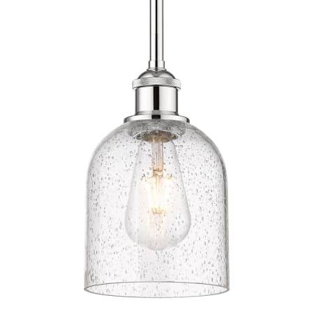 A large image of the Innovations Lighting 616-1S 9 6 Bella Pendant Polished Chrome / Seedy