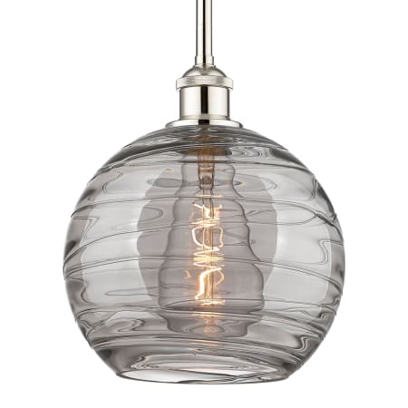 A large image of the Innovations Lighting 616-1S 11 10 Athens Deco Swirl Pendant Polished Nickel