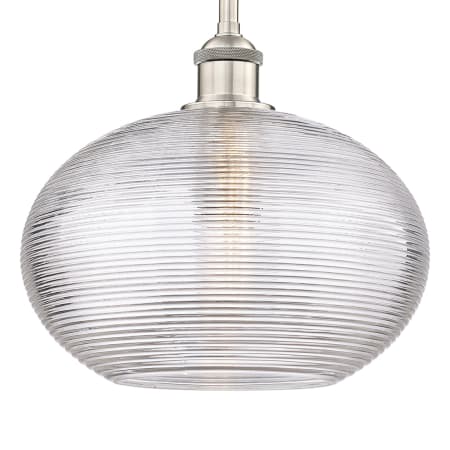 A large image of the Innovations Lighting 616-1S 10 12 Ithaca Pendant Brushed Satin Nickel