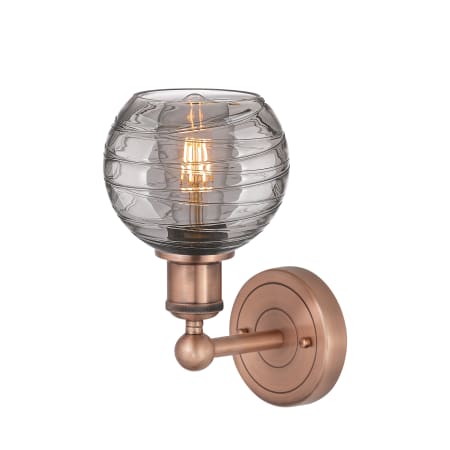 A large image of the Innovations Lighting 616-1W 10 6 Athens Deco Swirl Sconce Alternate Image