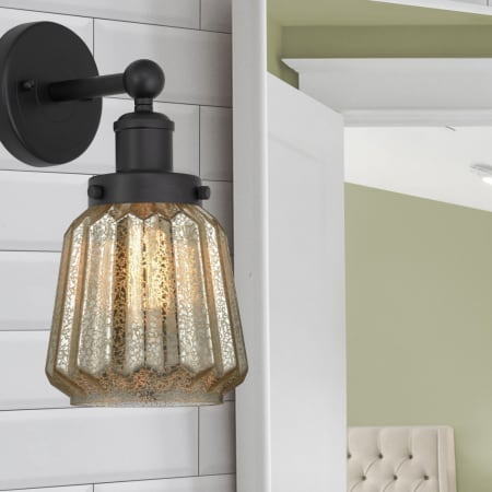 A large image of the Innovations Lighting 616-1W-10-7 Chatham Sconce Alternate Image