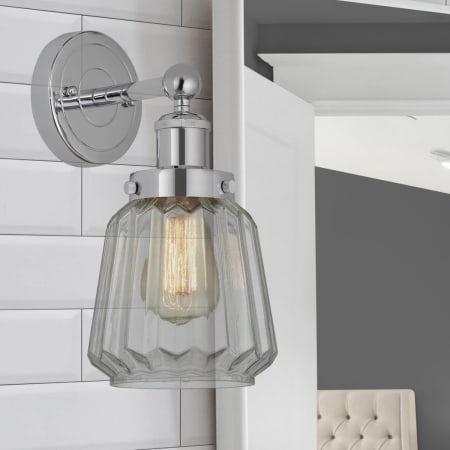 A large image of the Innovations Lighting 616-1W-10-7 Chatham Sconce Alternate Image