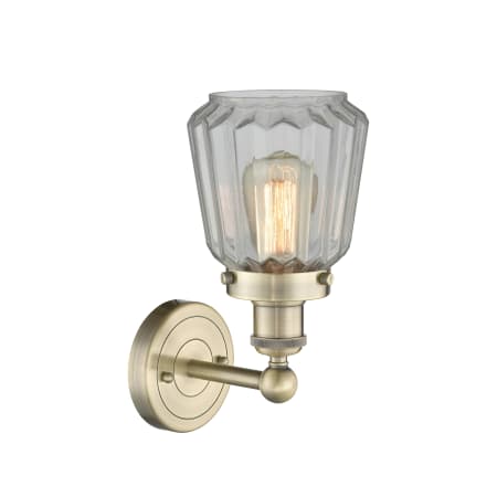 A large image of the Innovations Lighting 616-1W-10-7 Chatham Sconce Alternate image