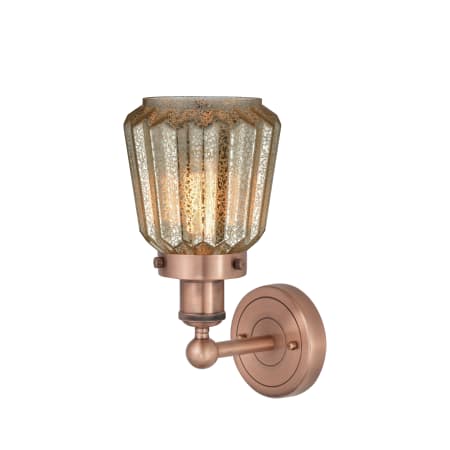 A large image of the Innovations Lighting 616-1W-10-7 Chatham Sconce Alternate image