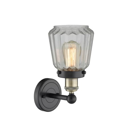 A large image of the Innovations Lighting 616-1W-10-7 Chatham Sconce Alternate image