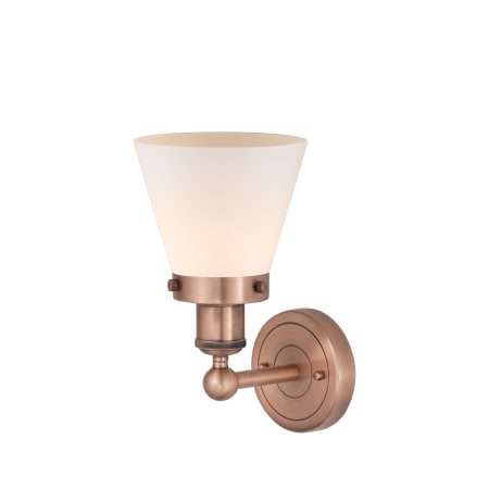 A large image of the Innovations Lighting 616-1W-10-7 Cone Sconce Alternate Image