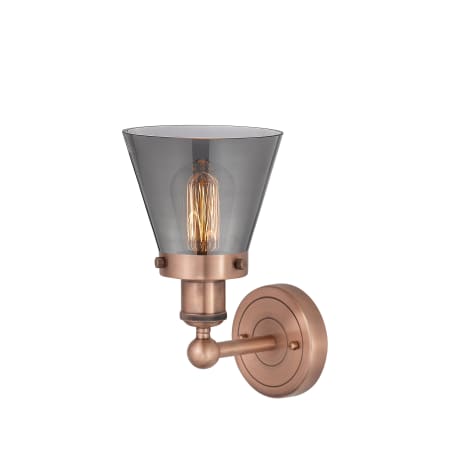 A large image of the Innovations Lighting 616-1W-10-7 Cone Sconce Alternate Image