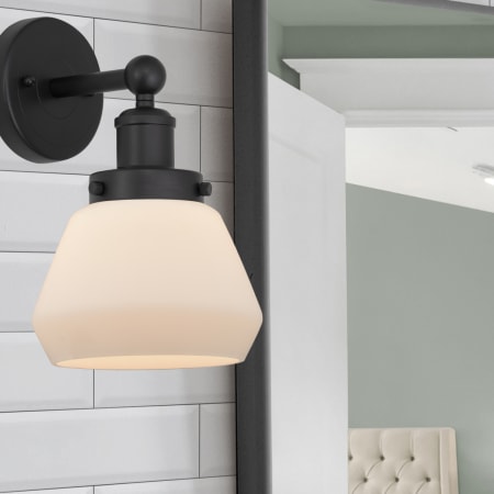 A large image of the Innovations Lighting 616-1W-10-7 Fulton Sconce Alternate Image