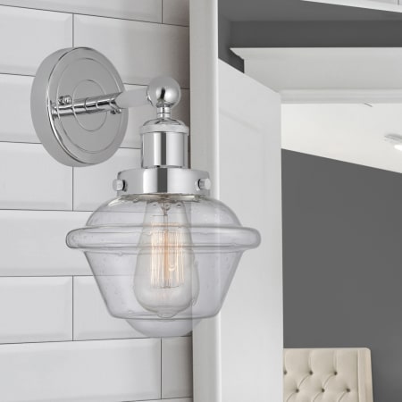 A large image of the Innovations Lighting 616-1W-10-7 Oxford Sconce Alternate Image