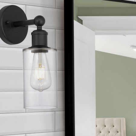 A large image of the Innovations Lighting 616-1W-11-4 Clymer Sconce Alternate Image