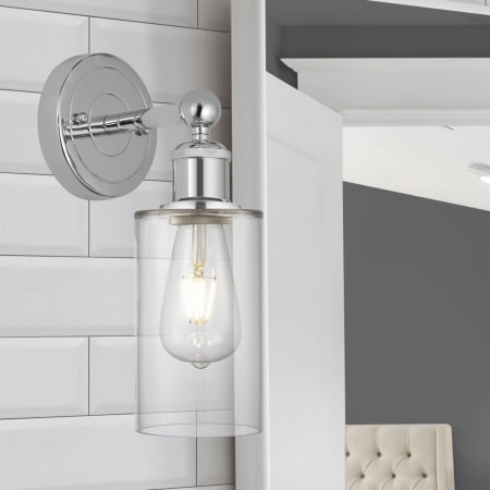 A large image of the Innovations Lighting 616-1W-11-4 Clymer Sconce Alternate Image