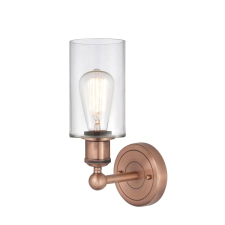 A large image of the Innovations Lighting 616-1W-11-4 Clymer Sconce Alternate Image