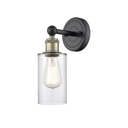 A large image of the Innovations Lighting 616-1W-11-4 Clymer Sconce Alternate Image