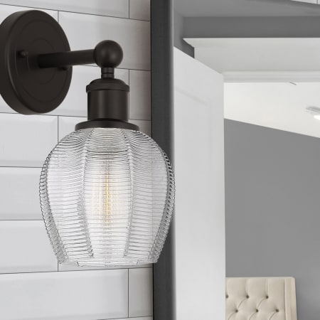 A large image of the Innovations Lighting 616-1W-11-6 Norfolk Sconce Alternate Image