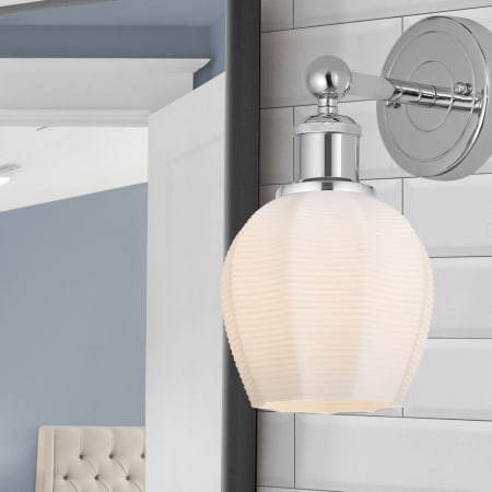 A large image of the Innovations Lighting 616-1W-11-6 Norfolk Sconce Alternate Image