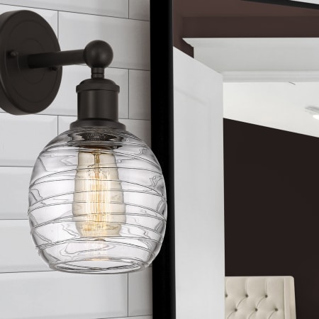 A large image of the Innovations Lighting 616-1W-12-6 Belfast Sconce Alternate Image