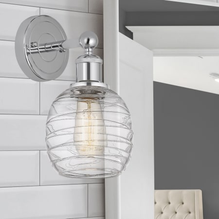 A large image of the Innovations Lighting 616-1W-12-6 Belfast Sconce Alternate Image