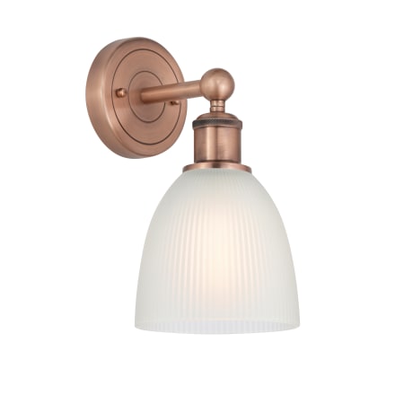 A large image of the Innovations Lighting 616-1W-12-6 Castile Sconce Alternate Image