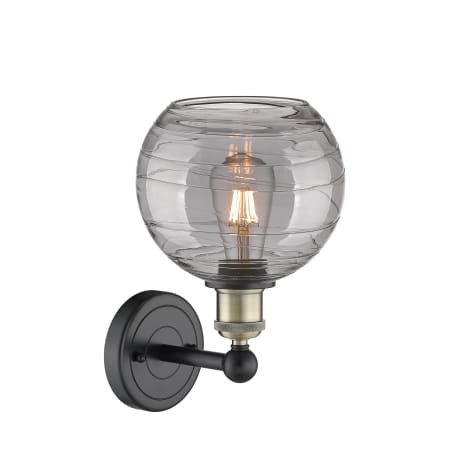 A large image of the Innovations Lighting 616-1W 12 8 Athens Deco Swirl Sconce Alternate Image