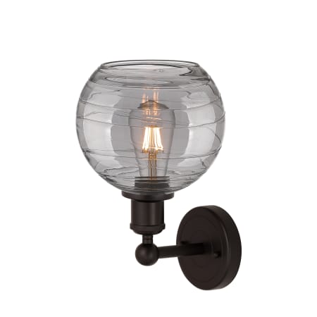 A large image of the Innovations Lighting 616-1W 12 8 Athens Deco Swirl Sconce Alternate Image