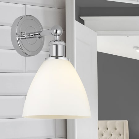 A large image of the Innovations Lighting 616-1W-12-8 Bristol Sconce Alternate Image