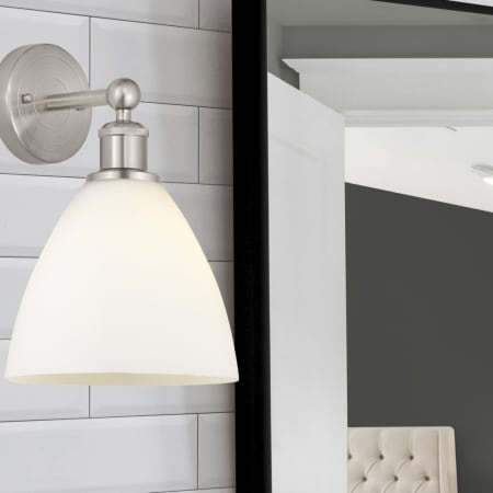 A large image of the Innovations Lighting 616-1W-12-8 Bristol Sconce Alternate Image