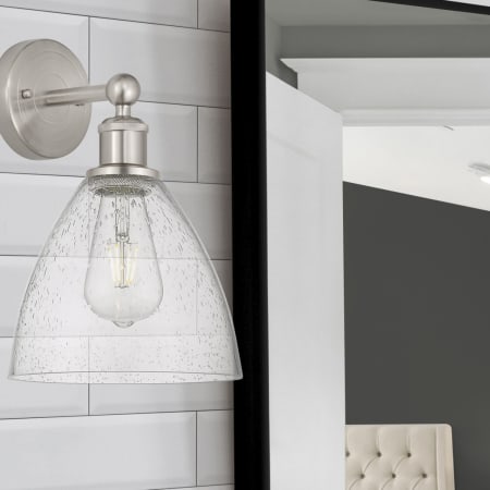 A large image of the Innovations Lighting 616-1W-12-8 Bristol Sconce Alternate Image