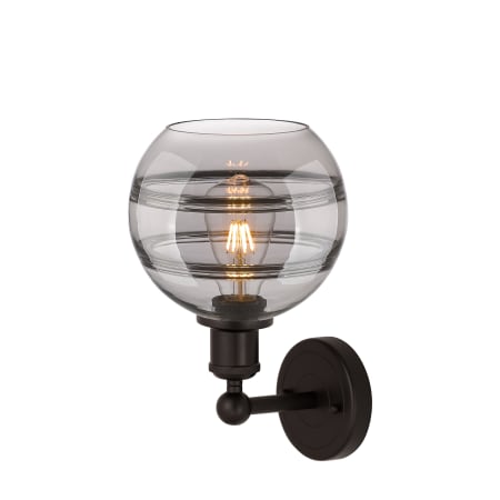 A large image of the Innovations Lighting 616-1W 12 8 Rochester Sconce Alternate Image