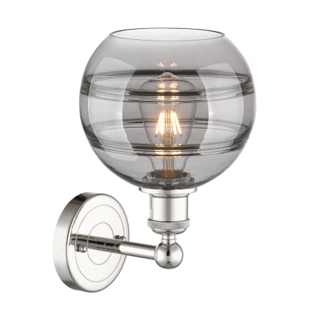 A large image of the Innovations Lighting 616-1W 12 8 Rochester Sconce Alternate Image